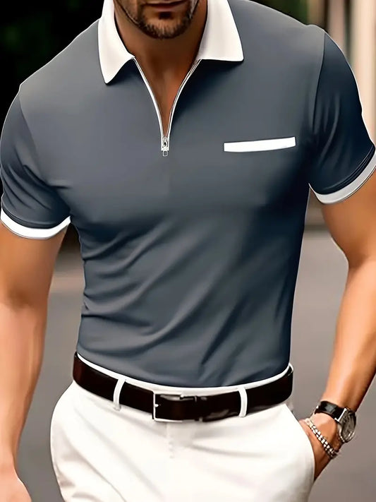 Eldon | Atmungsaktives Regular-fit-golfshirt Für Herren