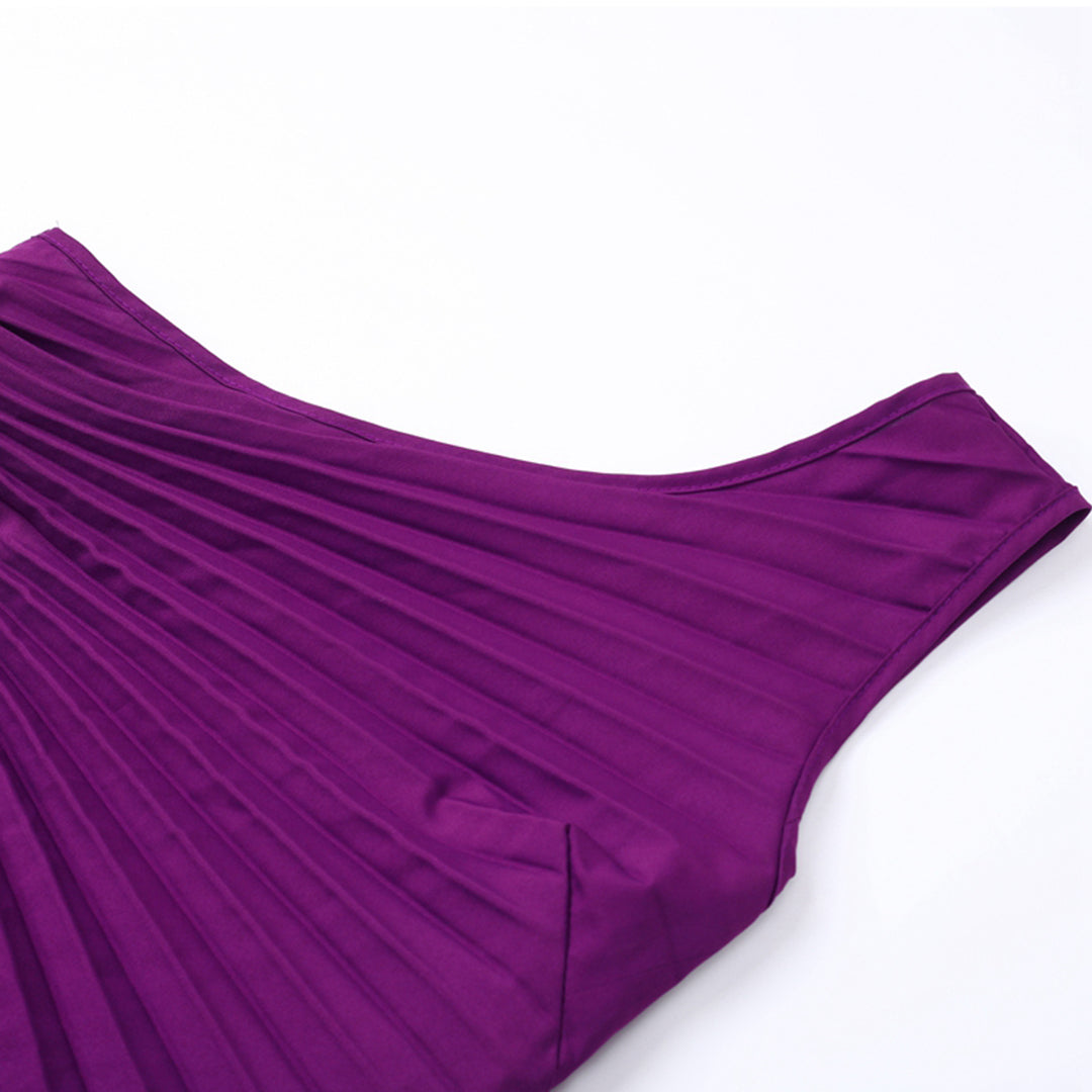 Karsyn | Asymmetrisches Ein-Schulter-Plisseekleid