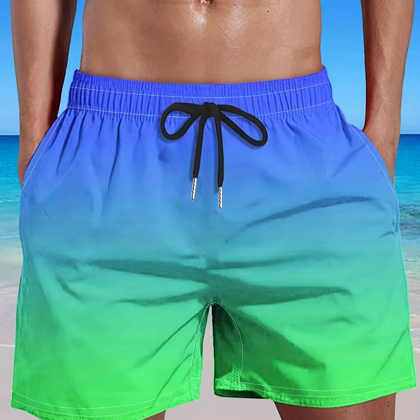 Gradient | Herren-Strandhose mit elastischem Kordelzug