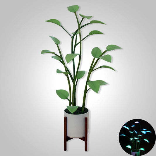 Flora | Magische verzauberte grüne LED-Dekopflanze