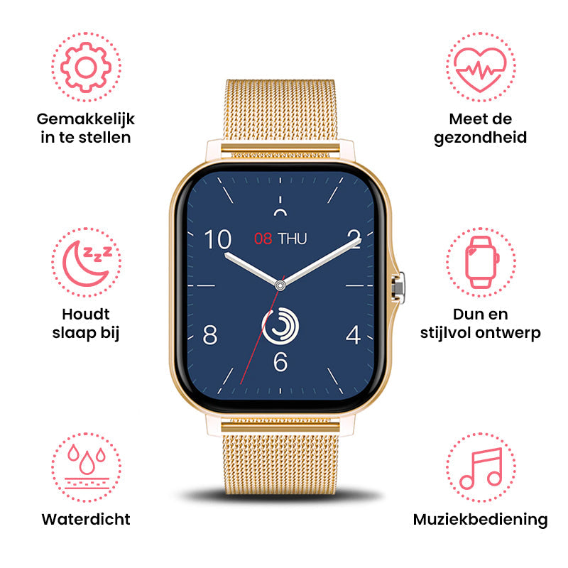 Calico | Premium-Multifunktions-Smartwatch (+kostenloses zusätzliches Uhrenarmband)