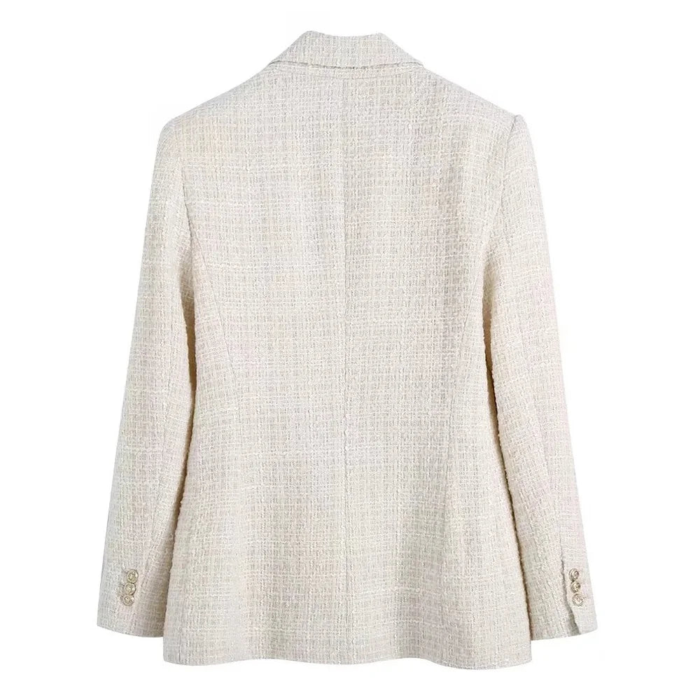 Alina | Eleganter Tweed-Blazermantel für Damen - Frühjahrs- und Sommermode