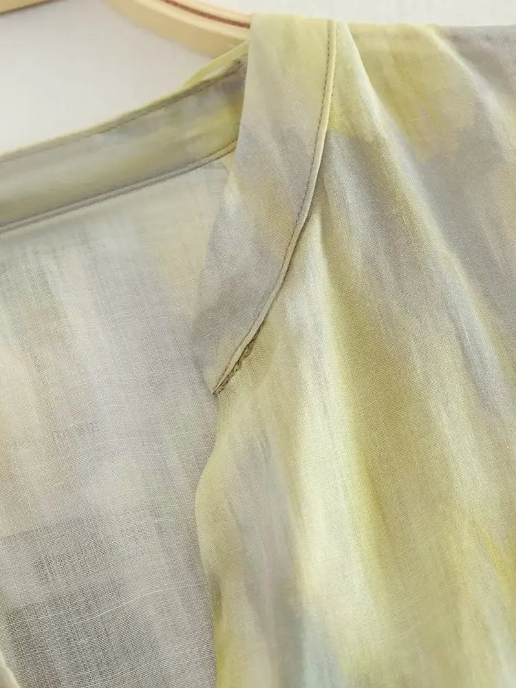 Blythe | Vintage Tie-Dye Patchwork Set [Oberteil+Hose]