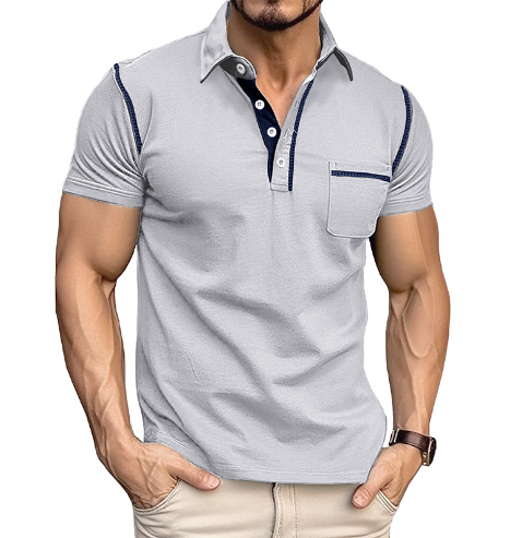 Salvatore | Poloshirt mit Kontrastsaum für Herren
