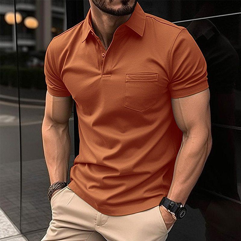 Diethro | Einfarbiges Poloshirt für Herren