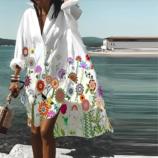 Hildalyn | Trendiges Sommerkleid mit Blumendruck