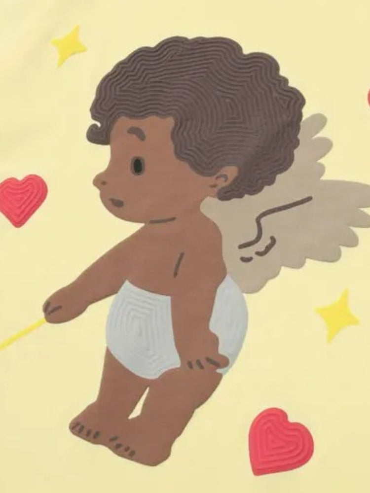 Cupid | Engel Baby T-Shirt Übergroße Passform