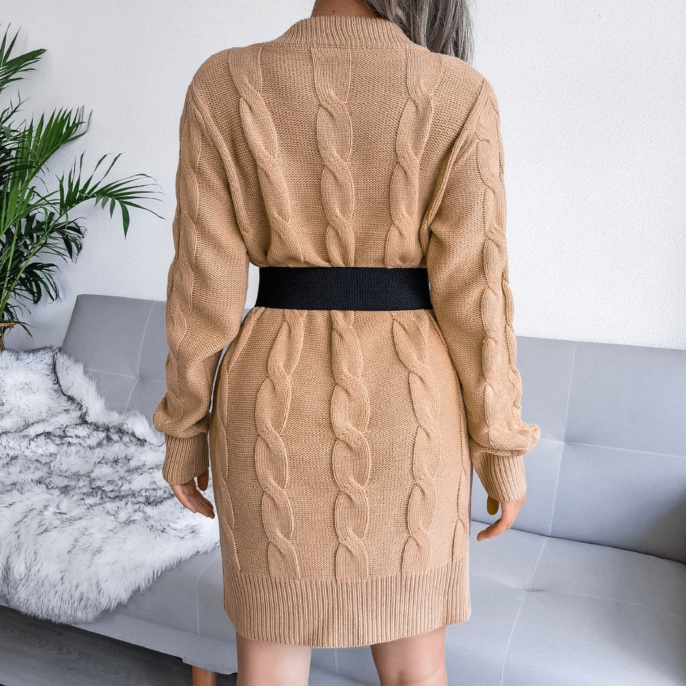 Rochelle | Herbst Frauen Pullover Kleid