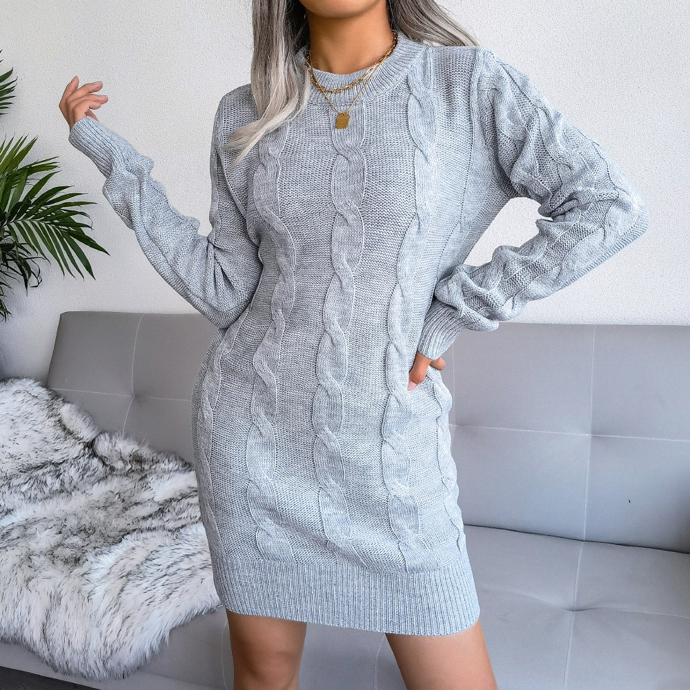 Rochelle | Herbst Frauen Pullover Kleid